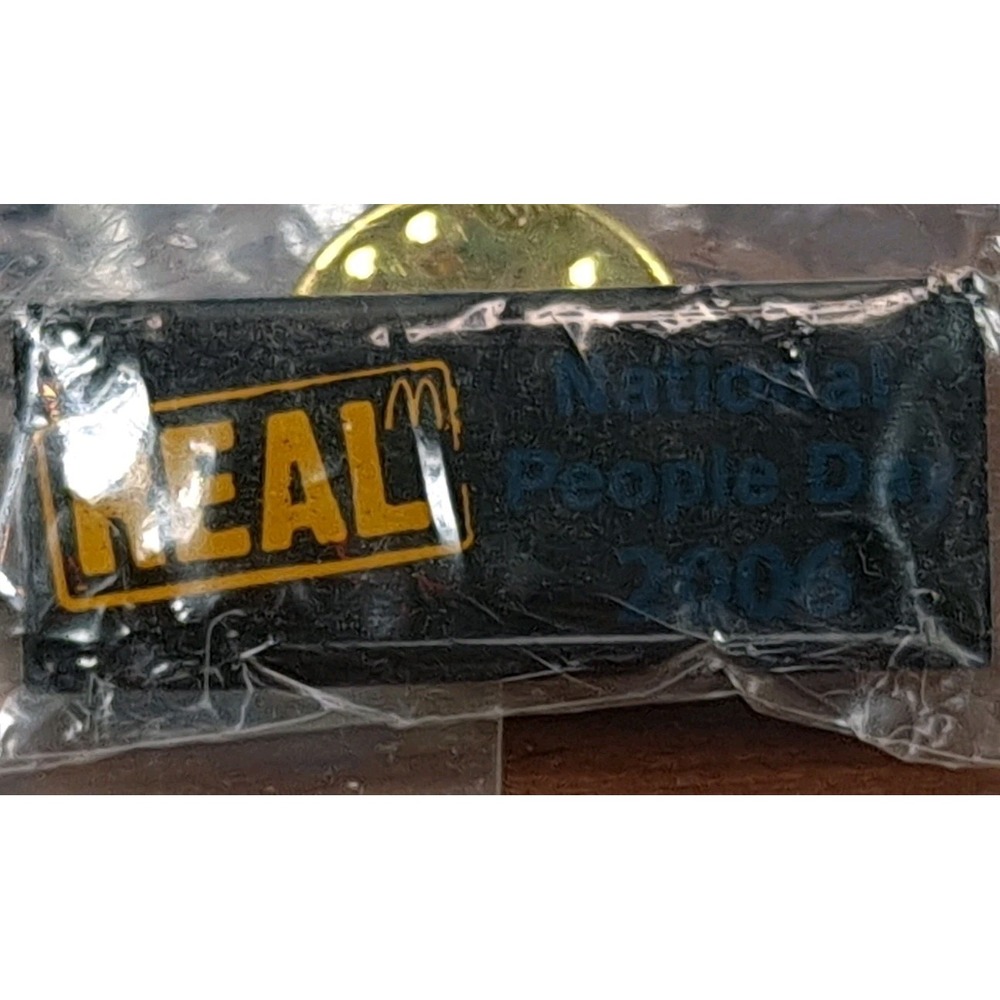 McDonald's‎ Real National People Day 2006 Lapel Pin In Original Bag